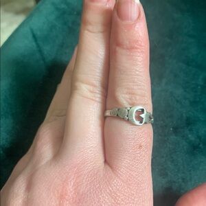 Sterling Silver Moon & Star Women's Ring